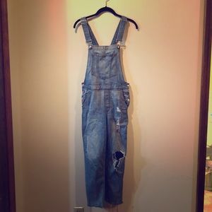 Distressed Overalls